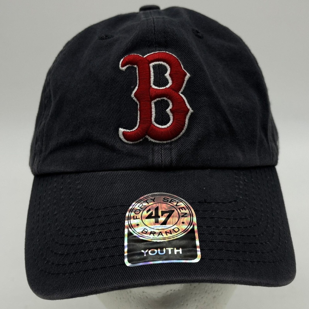 47 Boston Red Sox Baseball Hat Mens OS Blue Strapback Adjustable MLB Sportswear`
